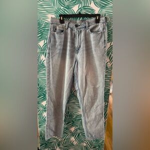 American eagle mom jeans size 14 distressed